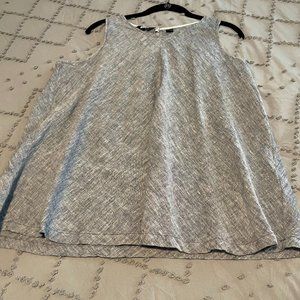Land's End Linen Swing Sleeveless Top